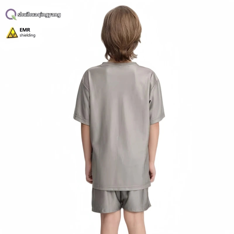 🧒 Sous-vêtements Enfants en Fibre d'Argent – Protection Anti-Radiations Électromagnétiques